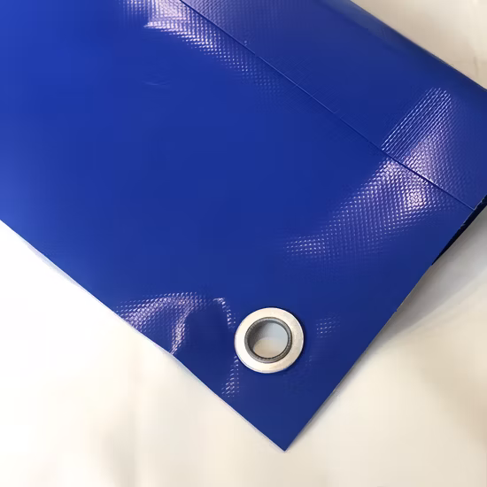 難燃性PVCコーティングされたポリエステル生地、PVCナイフコーティングされた生地ターポリン