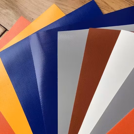 500d 600d 1000d コーティングされた積層ポリエステル防水 PVC ターポリンのテント用